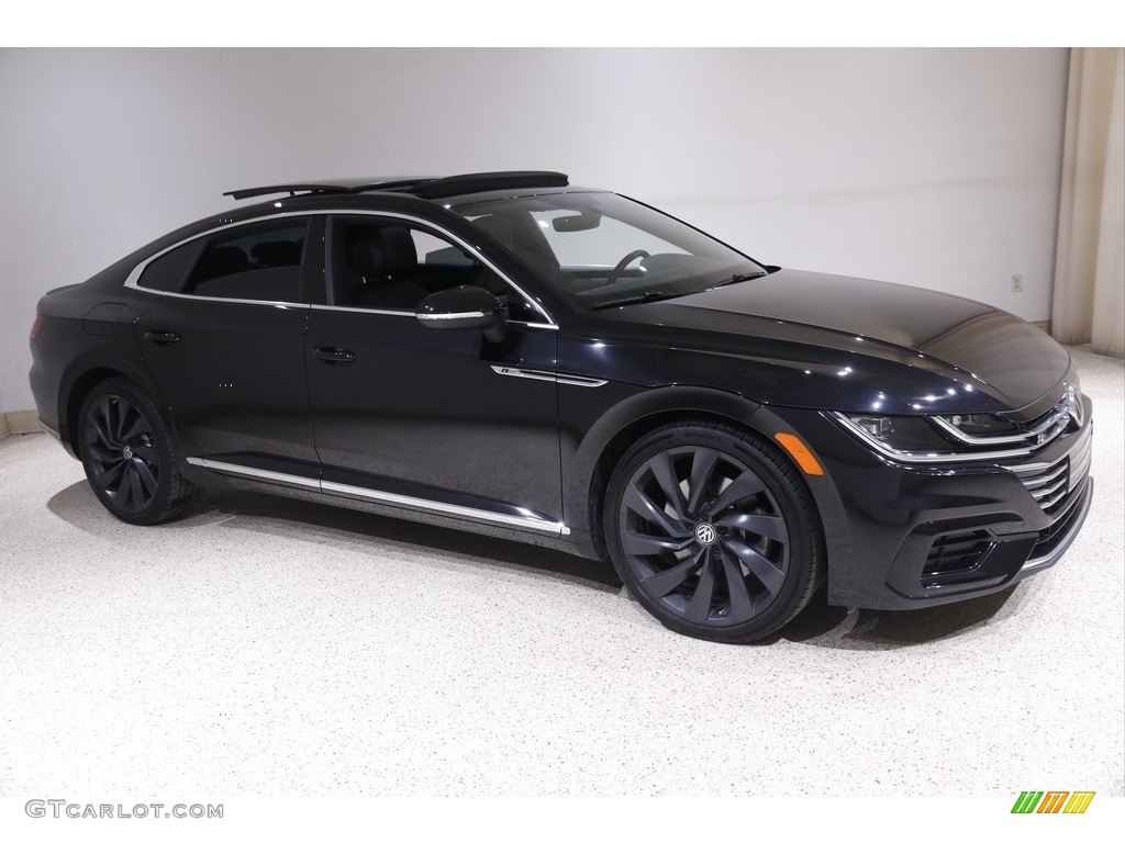 Deep Black Pearl 2019 Volkswagen Arteon SEL R-Line Exterior Photo #145222266