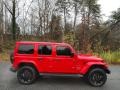 Firecracker Red 2023 Jeep Wrangler Unlimited Sahara 4XE Hybrid Exterior