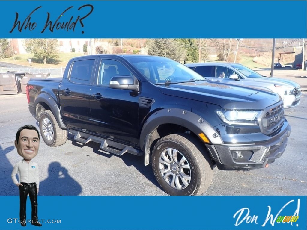 2019 Ranger Lariat SuperCrew 4x4 - Shadow Black / Ebony photo #1