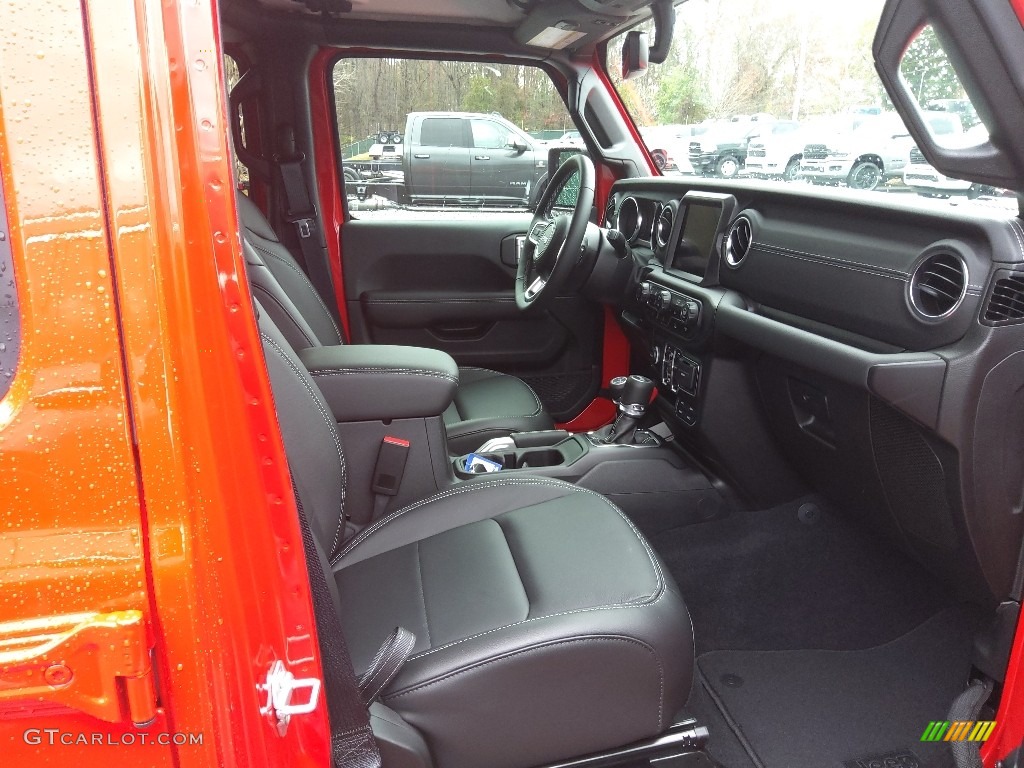 Black Interior 2023 Jeep Wrangler Unlimited Sahara 4XE Hybrid Photo #145222887