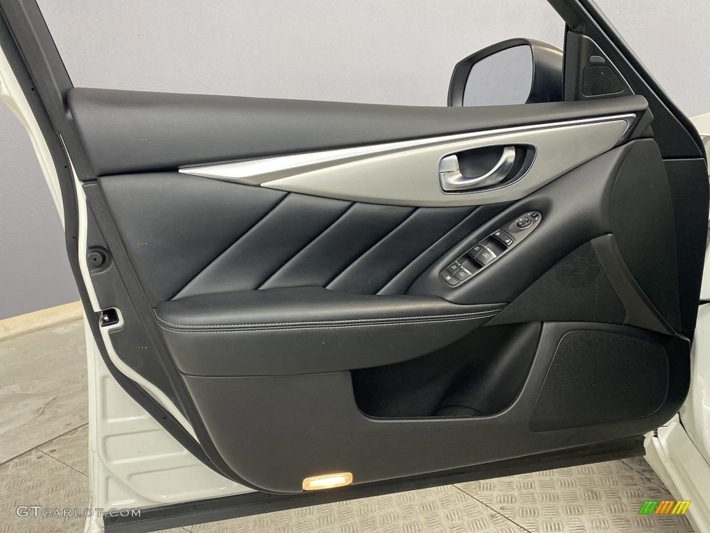 2020 Infiniti Q50 3.0t Luxe Graphite Door Panel Photo #145223232