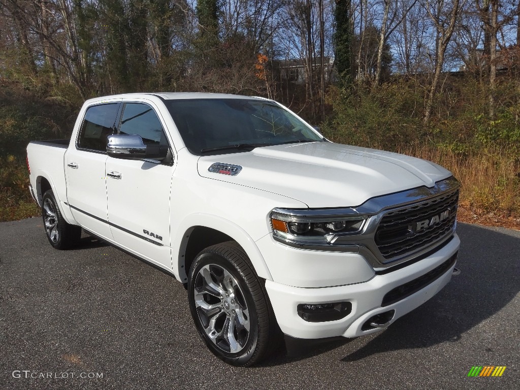 Bright White 2022 Ram 1500 Limited Crew Cab 4x4 Exterior Photo #145223304