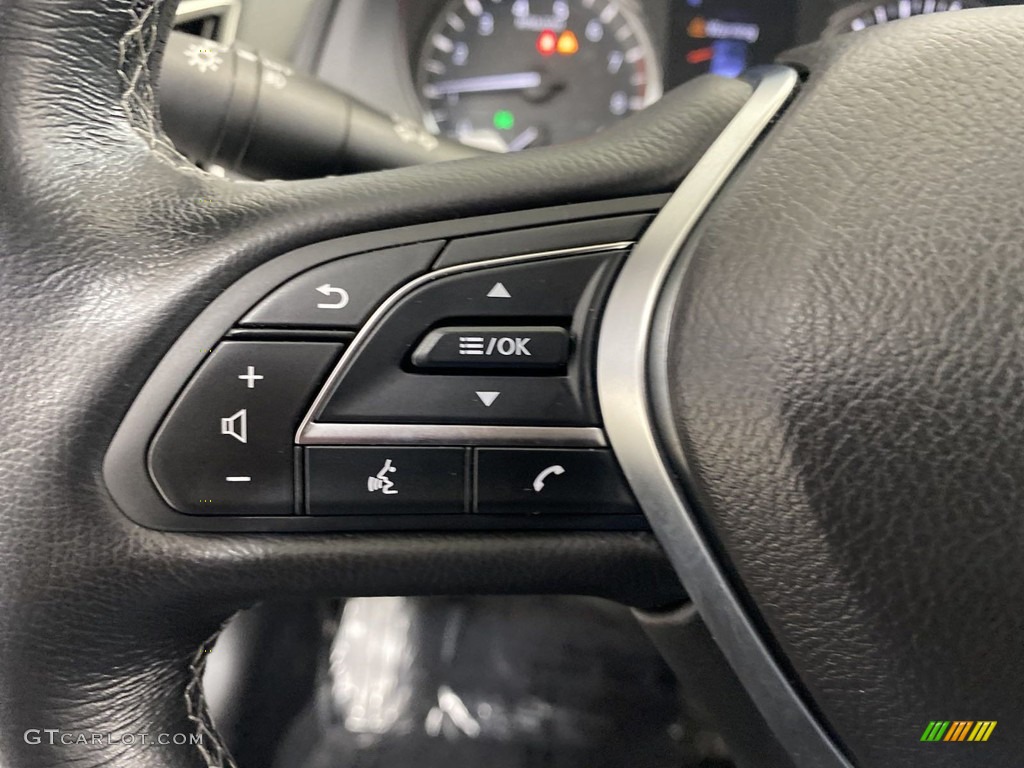 2020 Infiniti Q50 3.0t Luxe Graphite Steering Wheel Photo #145223385