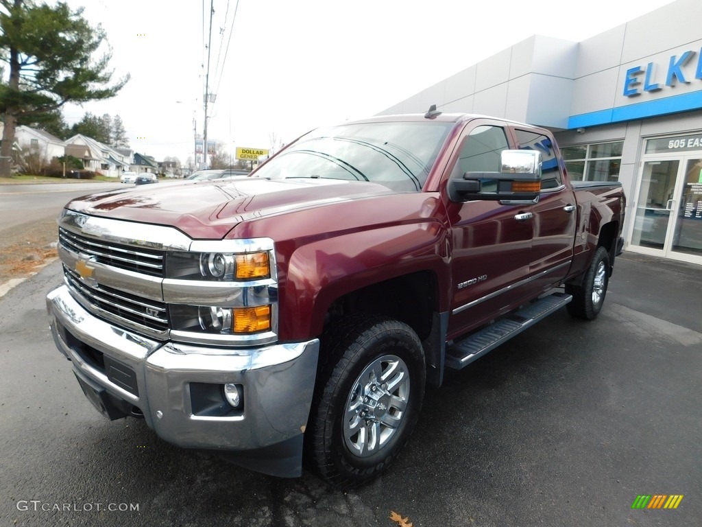 2017 Silverado 2500HD LTZ Crew Cab 4x4 - Butte Red Metallic / Dark Ash/Jet Black photo #2