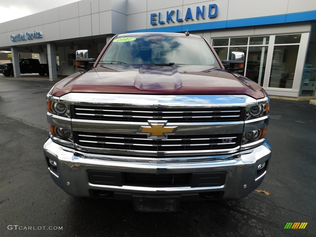 2017 Silverado 2500HD LTZ Crew Cab 4x4 - Butte Red Metallic / Dark Ash/Jet Black photo #4