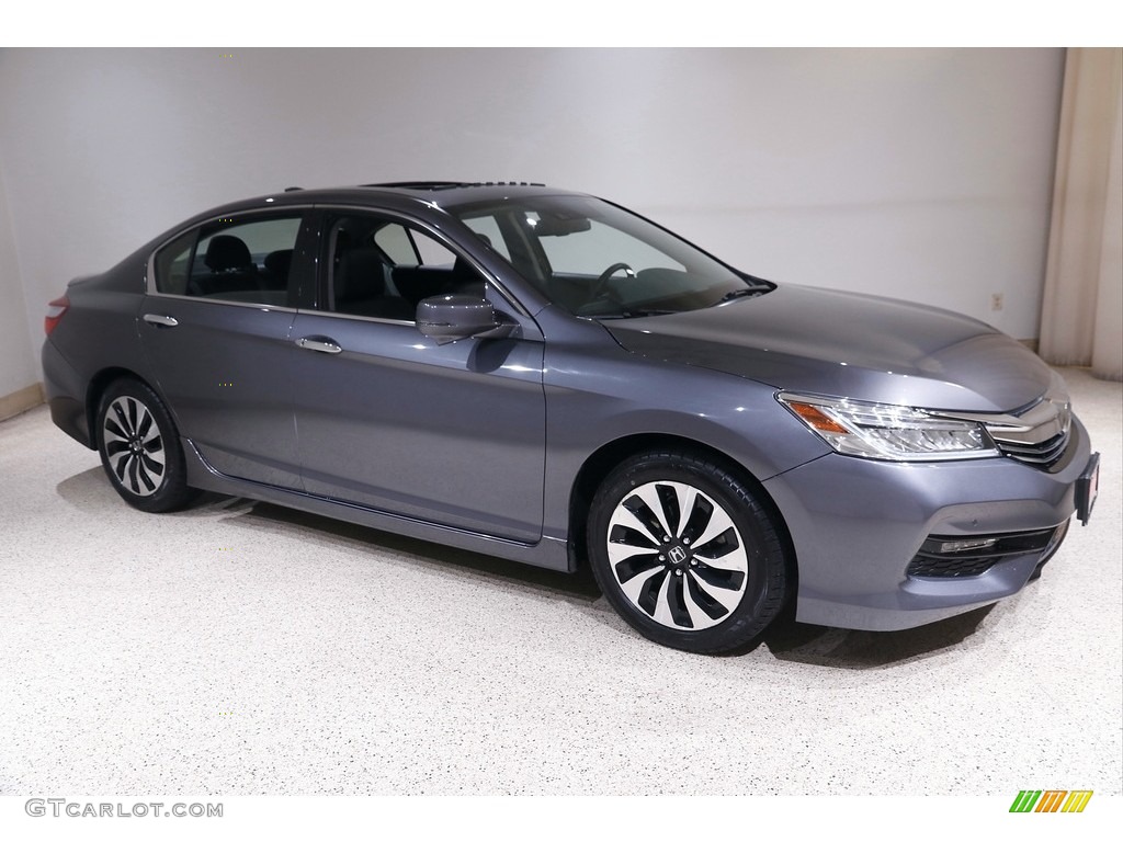 2017 Accord Hybrid Touring Sedan - Modern Steel Metallic / Black photo #1