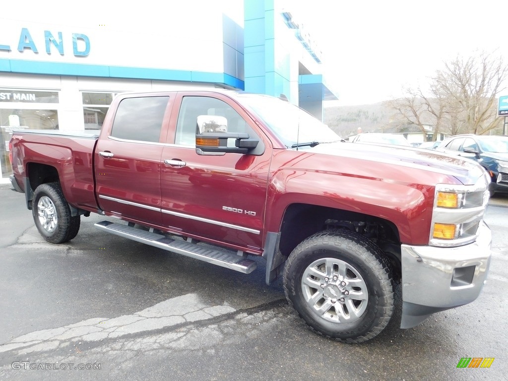 Butte Red Metallic 2017 Chevrolet Silverado 2500HD LTZ Crew Cab 4x4 Exterior Photo #145223490