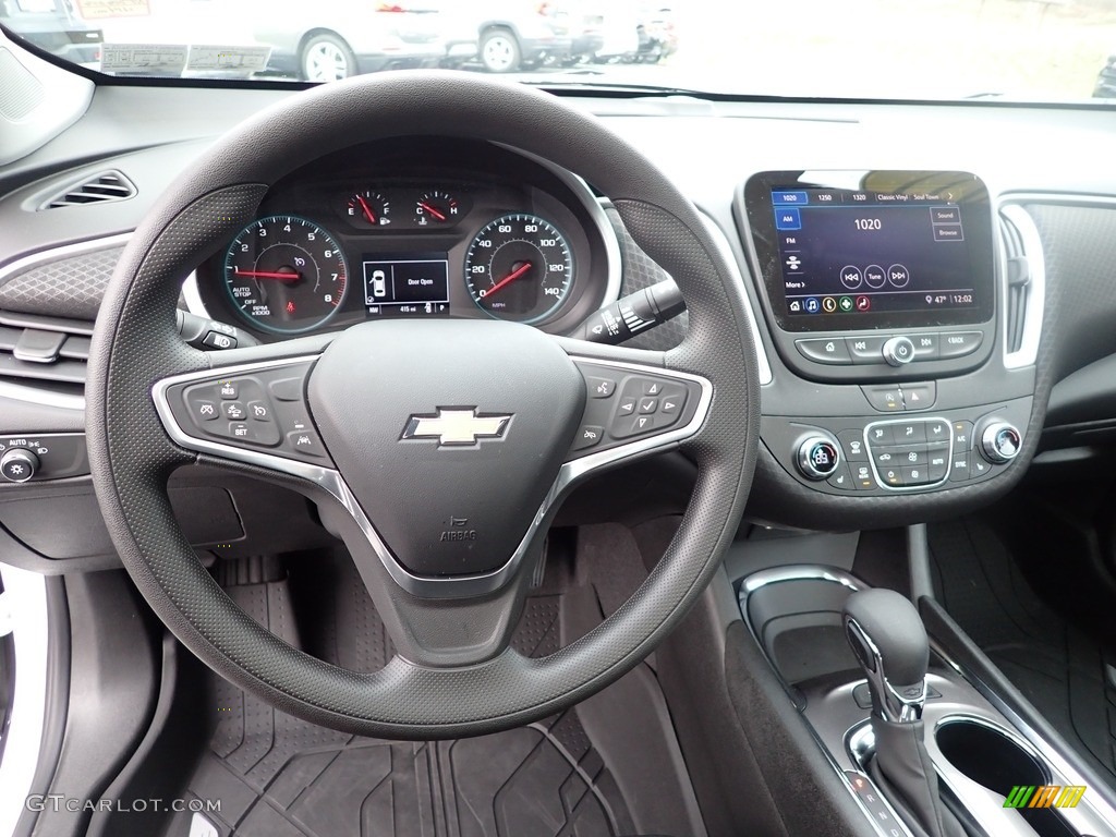 2022 Chevrolet Malibu LT Jet Black Steering Wheel Photo #145223538