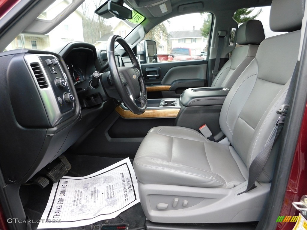 Dark Ash/Jet Black Interior 2017 Chevrolet Silverado 2500HD LTZ Crew Cab 4x4 Photo #145223736