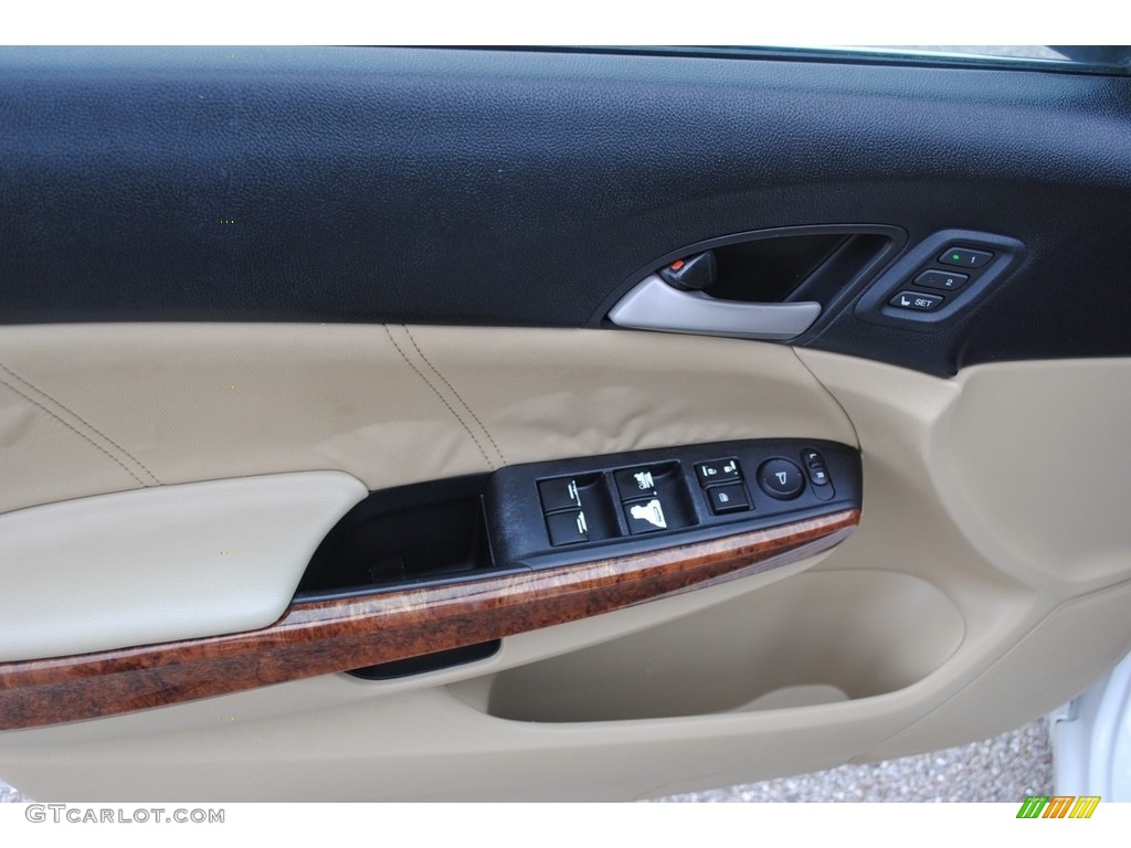 2011 Accord EX-L V6 Sedan - White Diamond Pearl / Ivory photo #10