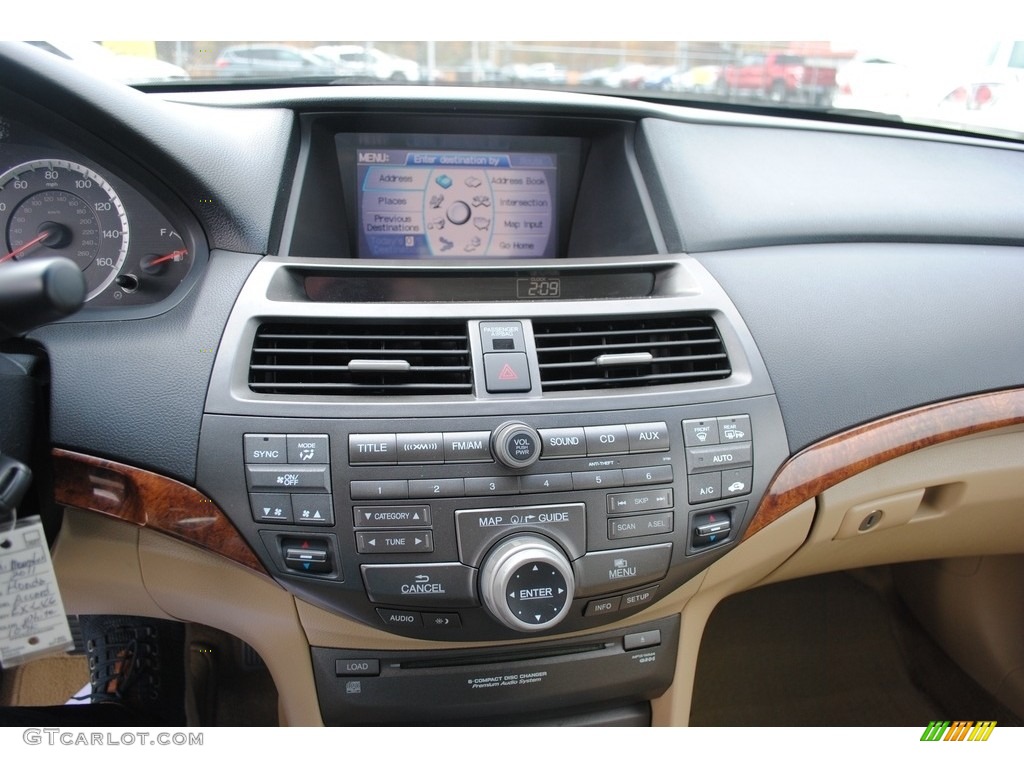 2011 Accord EX-L V6 Sedan - White Diamond Pearl / Ivory photo #16