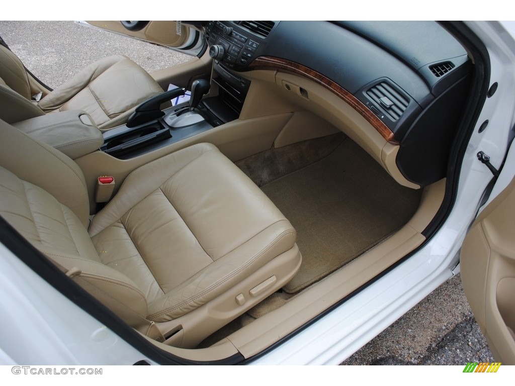 2011 Accord EX-L V6 Sedan - White Diamond Pearl / Ivory photo #29