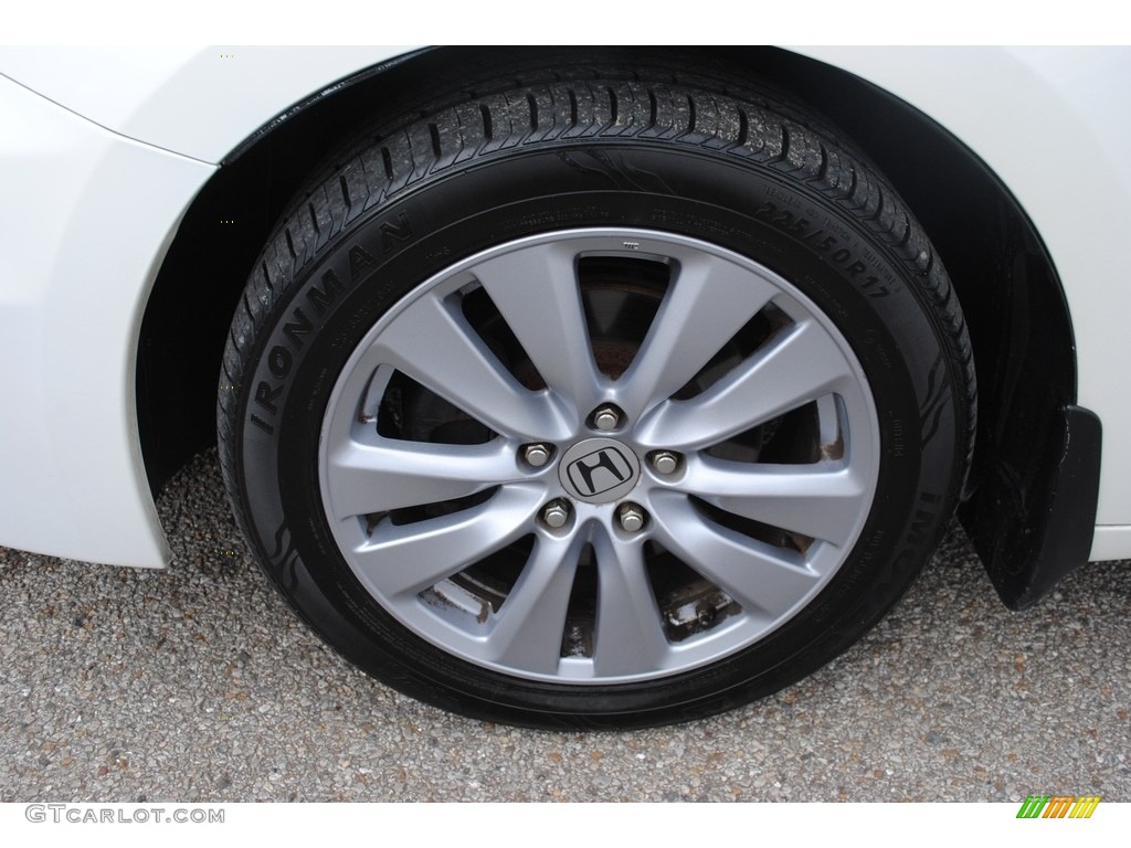 2011 Accord EX-L V6 Sedan - White Diamond Pearl / Ivory photo #32
