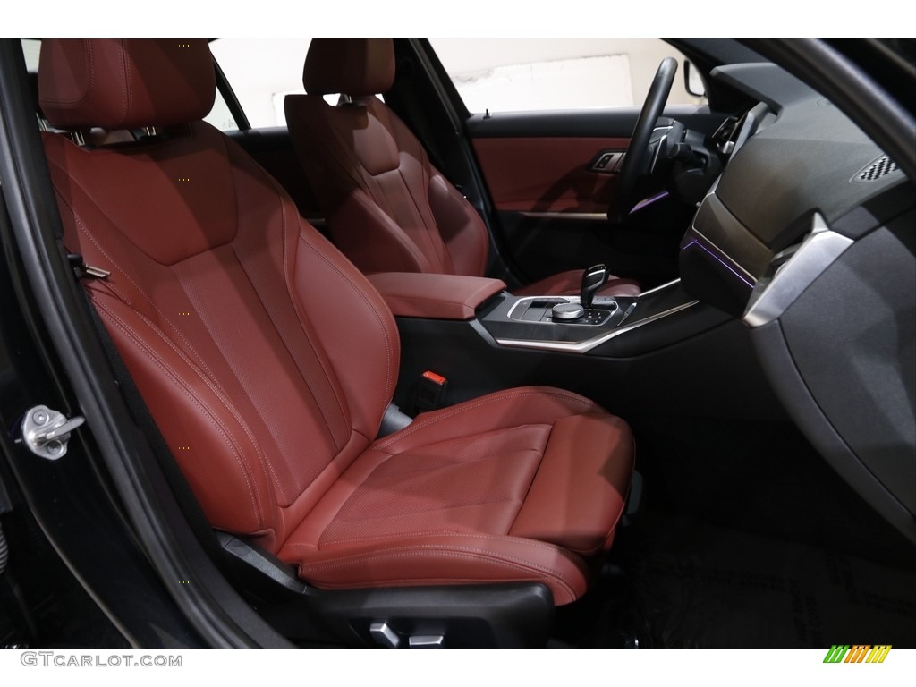 2022 3 Series 330i xDrive Sedan - Black Sapphire Metallic / Tacora Red photo #18