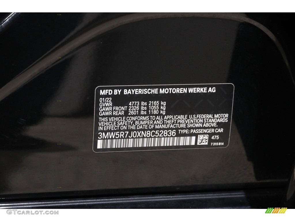 2022 3 Series 330i xDrive Sedan - Black Sapphire Metallic / Tacora Red photo #24