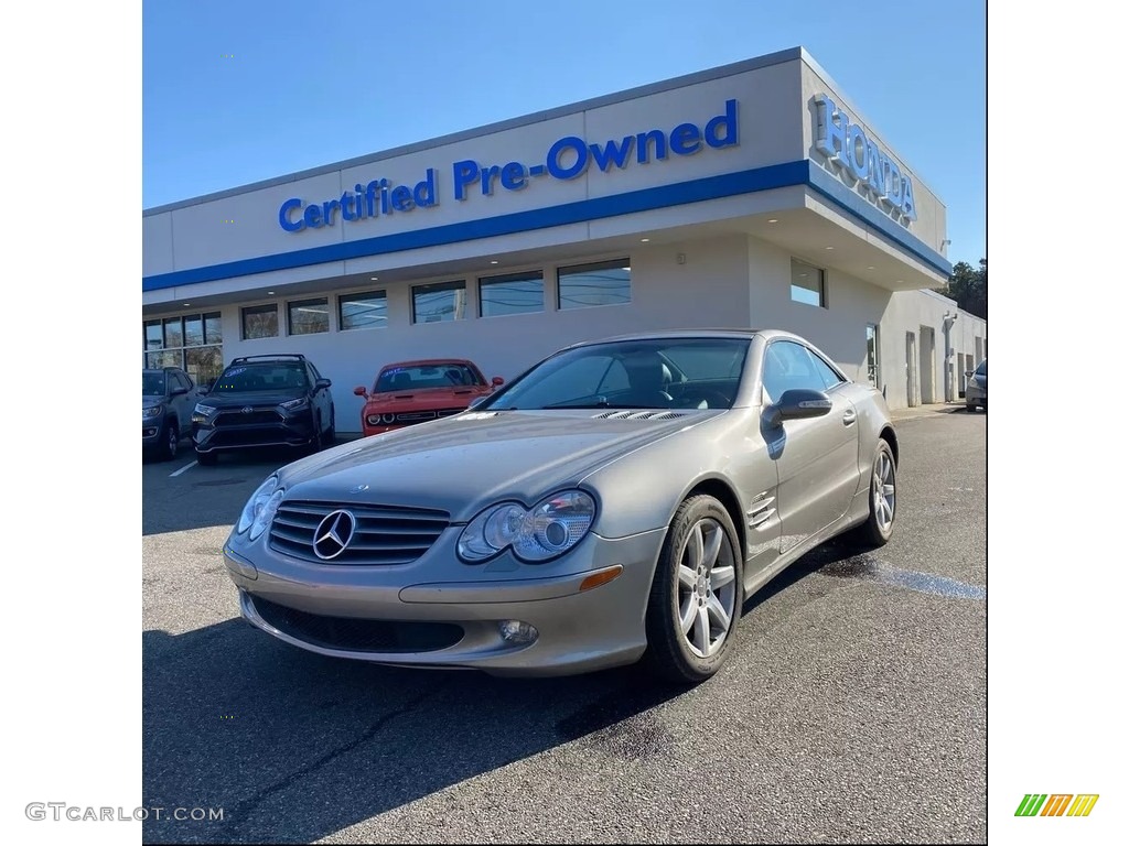 2003 SL 500 Roadster - Desert Silver Metallic / Charcoal photo #1