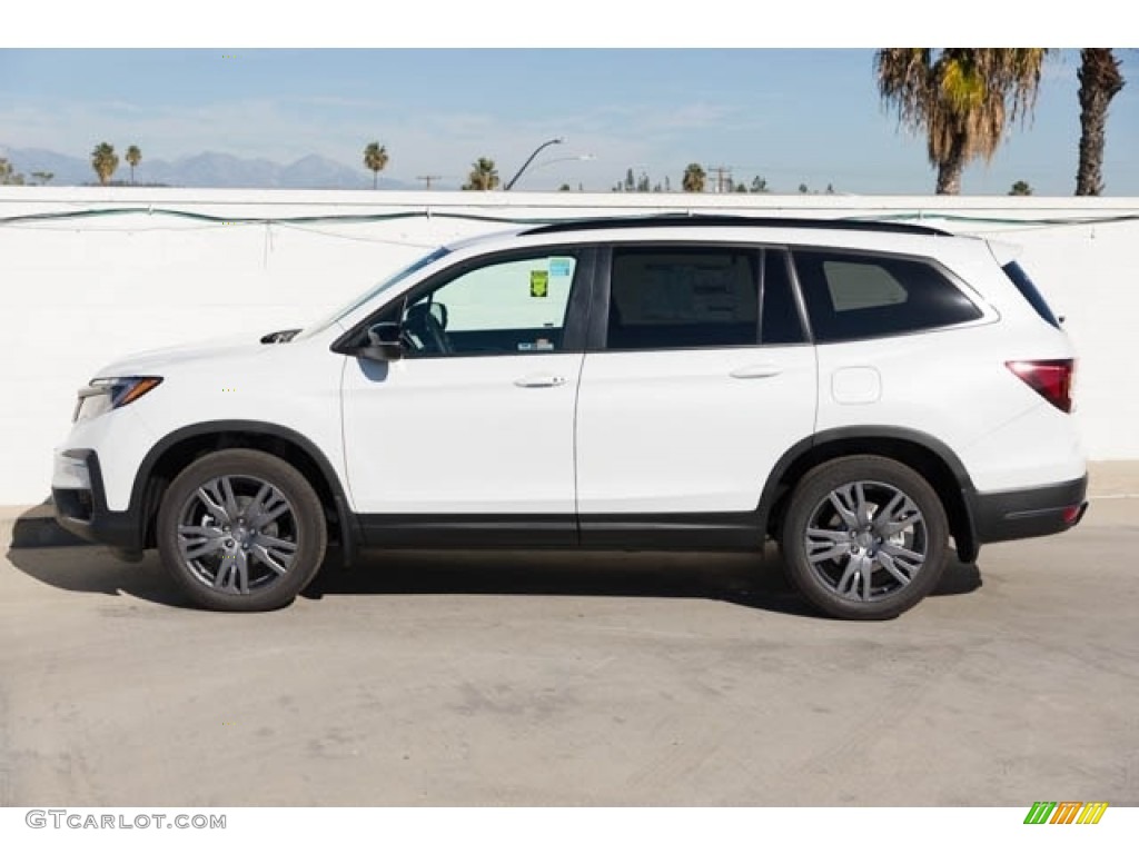 Platinum White Pearl 2022 Honda Pilot Sport Exterior Photo #145229970