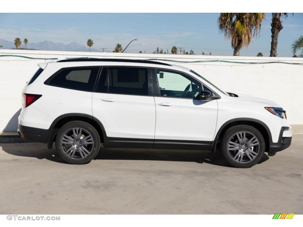 Platinum White Pearl 2022 Honda Pilot Sport Exterior Photo #145230040