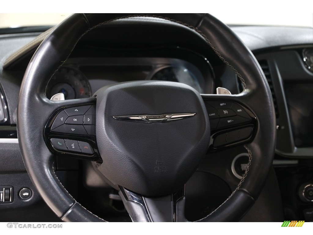 2018 Chrysler 300 S AWD Black Steering Wheel Photo #145231538