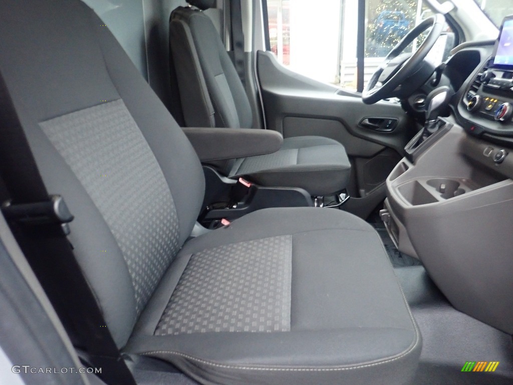 Ebony Interior 2021 Ford Transit Van 350 HR Long Photo #145231823