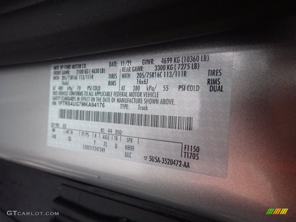 2021 Transit Van 350 HR Long - Ingot Silver / Ebony photo #21