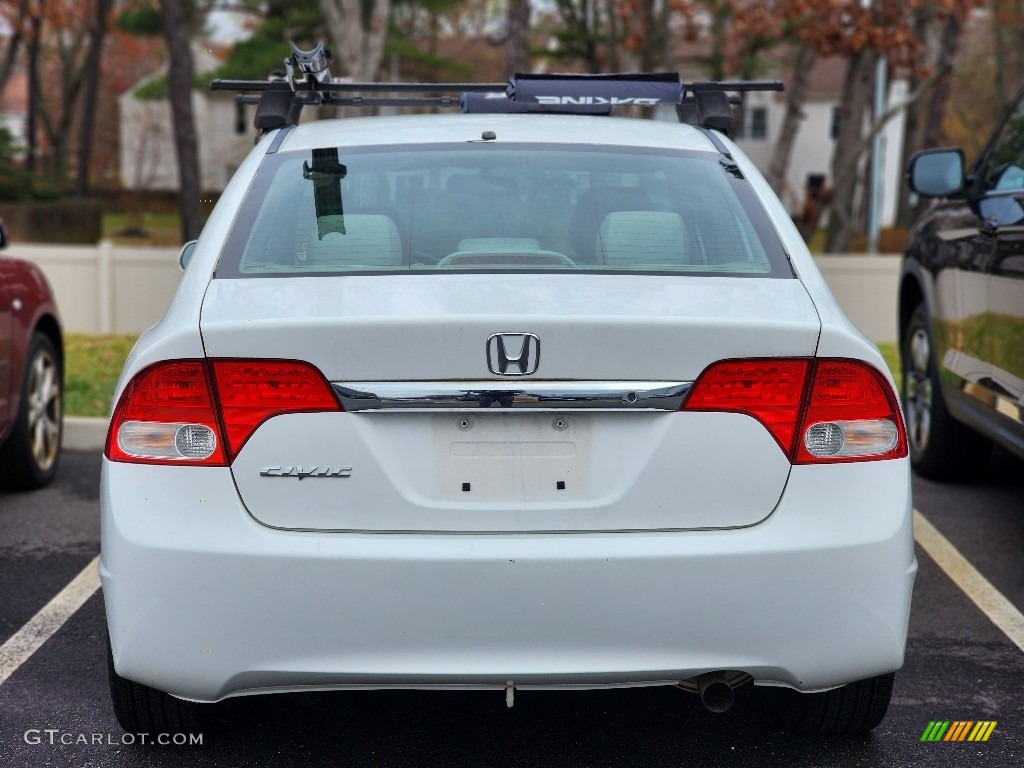 2010 Civic LX Sedan - Taffeta White / Gray photo #6