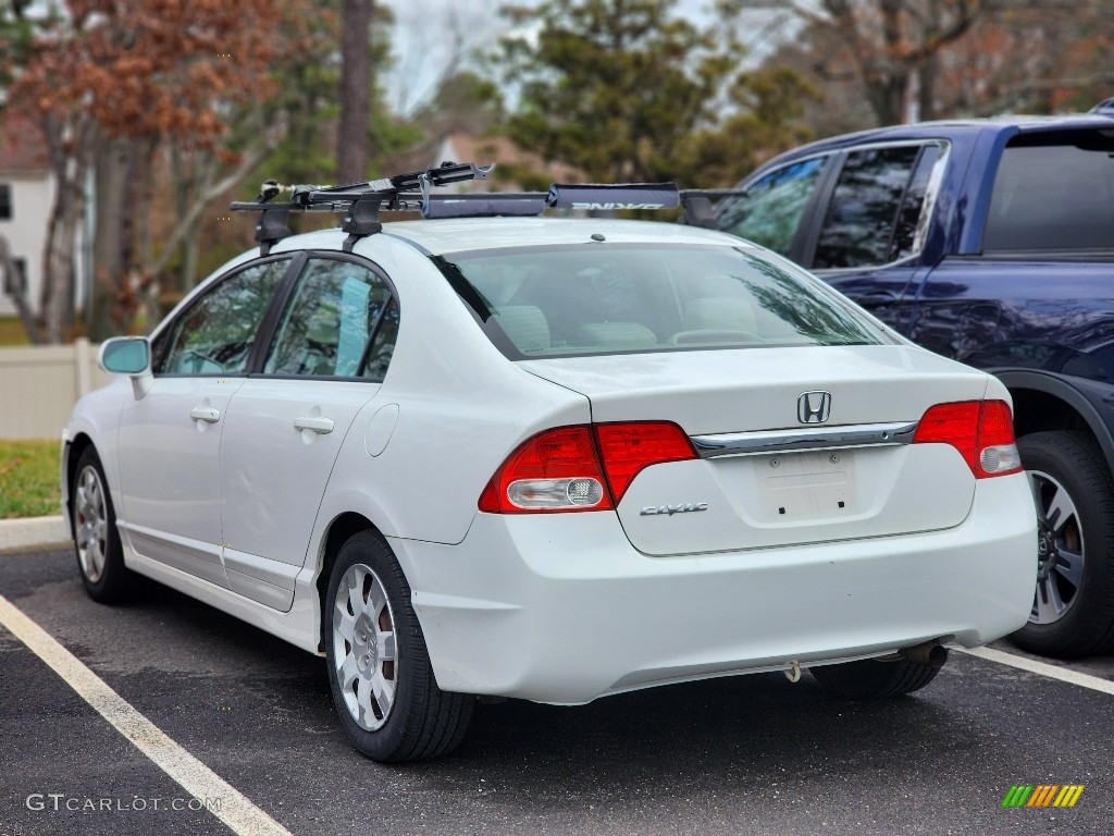 2010 Civic LX Sedan - Taffeta White / Gray photo #7