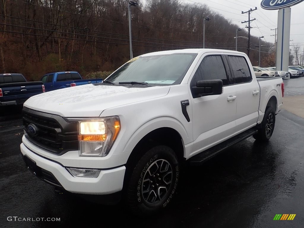Oxford White 2021 Ford F150 XLT SuperCrew 4x4 Exterior Photo #145232816