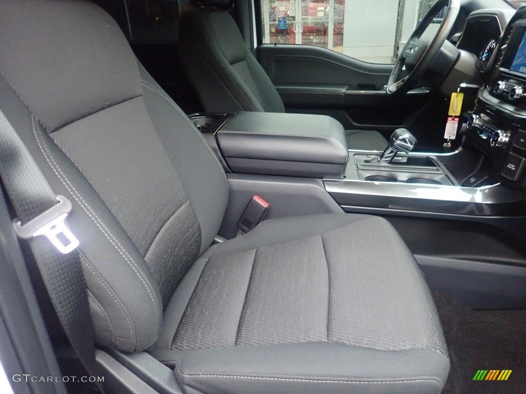 Black Interior 2021 Ford F150 XLT SuperCrew 4x4 Photo #145232894