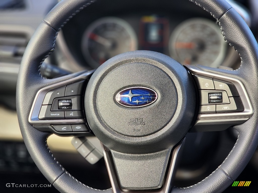 2020 Subaru Ascent Premium Warm Ivory Steering Wheel Photo #145232984