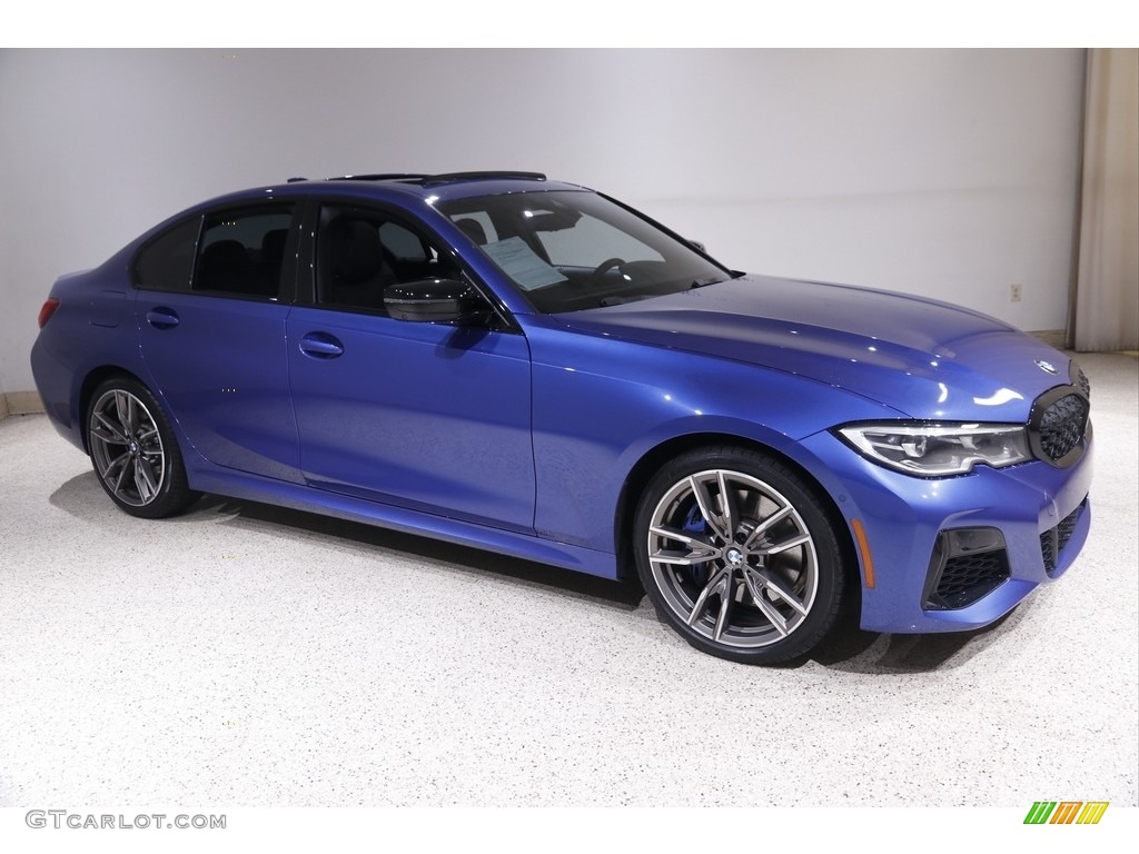 2021 3 Series M340i xDrive Sedan - Portimao Blue Metallic / Black photo #1