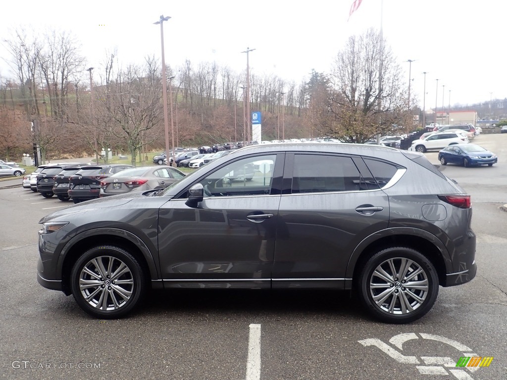 2023 CX-5 Turbo Signature AWD - Machine Gray Metallic / Caturra Brown photo #6