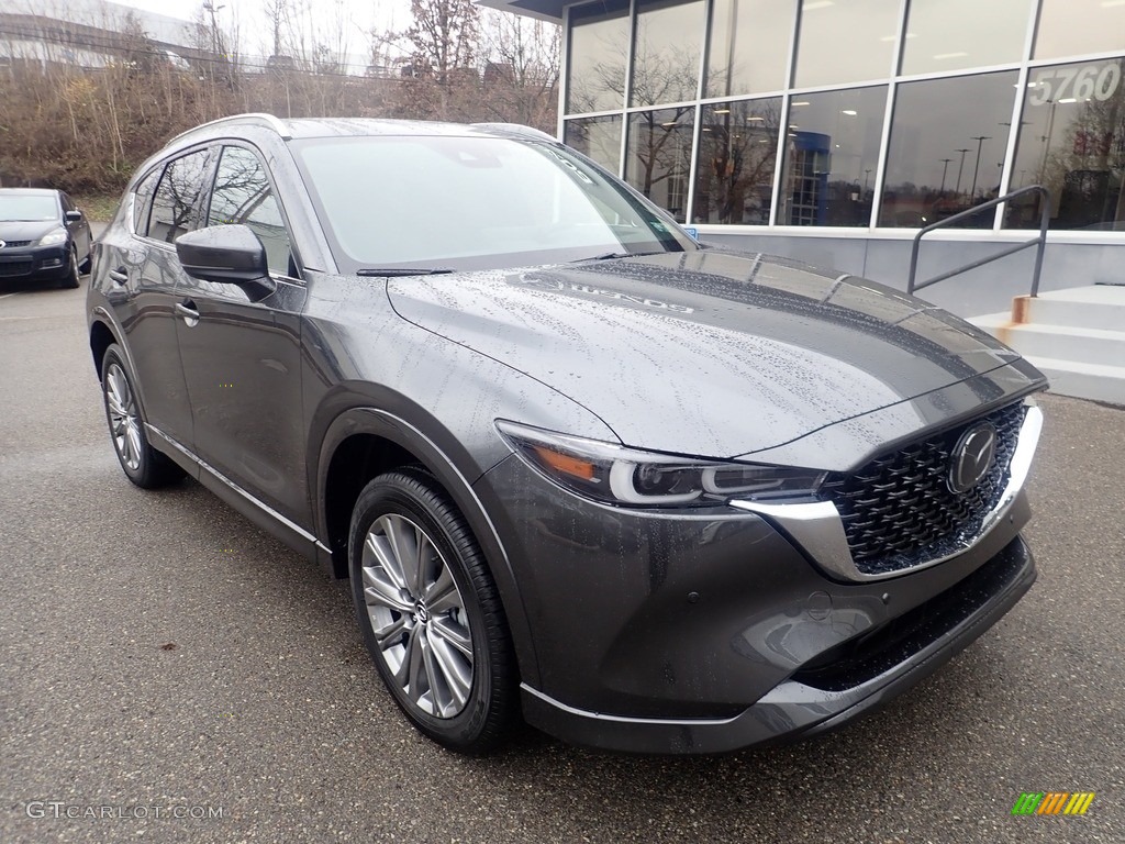 2023 CX-5 Turbo Signature AWD - Machine Gray Metallic / Caturra Brown photo #9