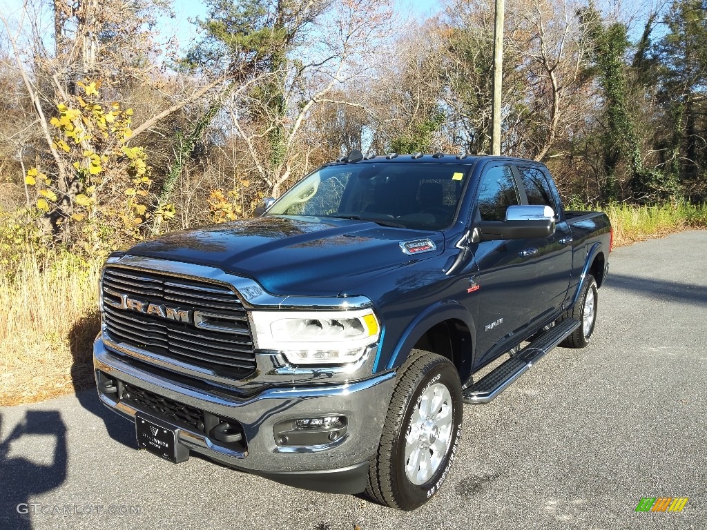 2022 3500 Laramie Crew Cab 4x4 - Patriot Blue Pearl / Black photo #2