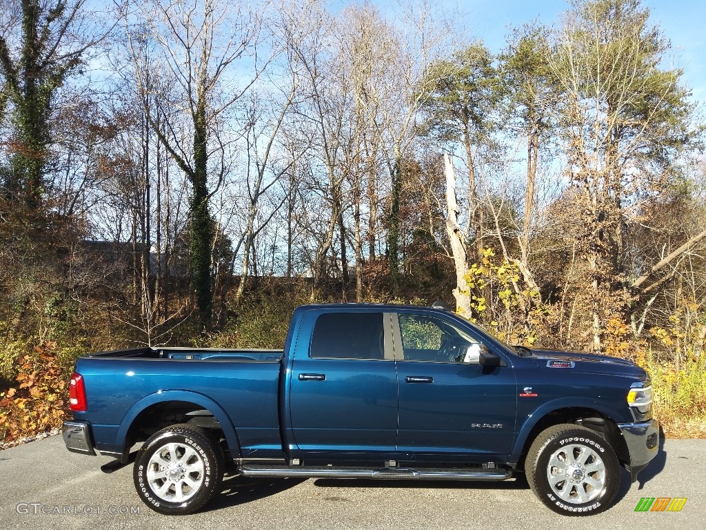 Patriot Blue Pearl 2022 Ram 3500 Laramie Crew Cab 4x4 Exterior Photo #145236202