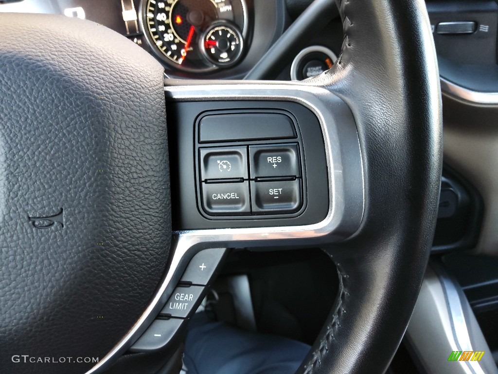 2022 Ram 3500 Laramie Crew Cab 4x4 Black Steering Wheel Photo #145236679