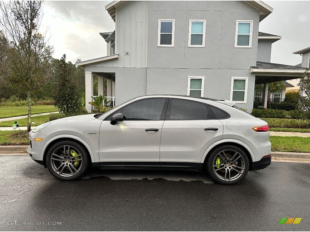 2022 Cayenne E-Hybrid Platinum Edition Coupe - Carrara White Metallic / Graphite Blue/Chalk photo #1