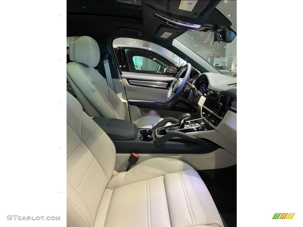 Graphite Blue/Chalk Interior 2022 Porsche Cayenne E-Hybrid Platinum Edition Coupe Photo #145239770