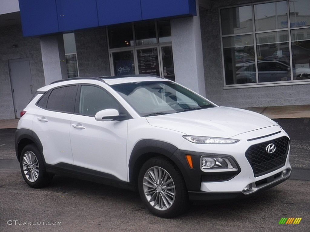 2018 Kona SEL AWD - Chalk White / Black photo #1