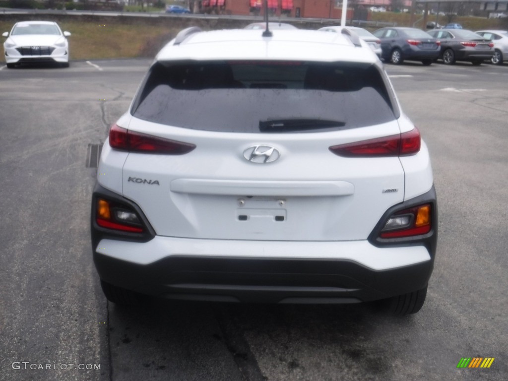 2018 Kona SEL AWD - Chalk White / Black photo #9