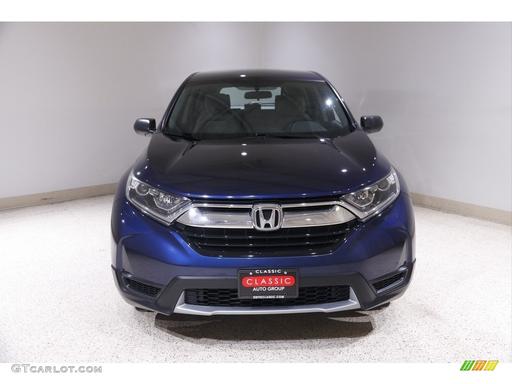 2017 CR-V LX - Obsidian Blue Pearl / Gray photo #2