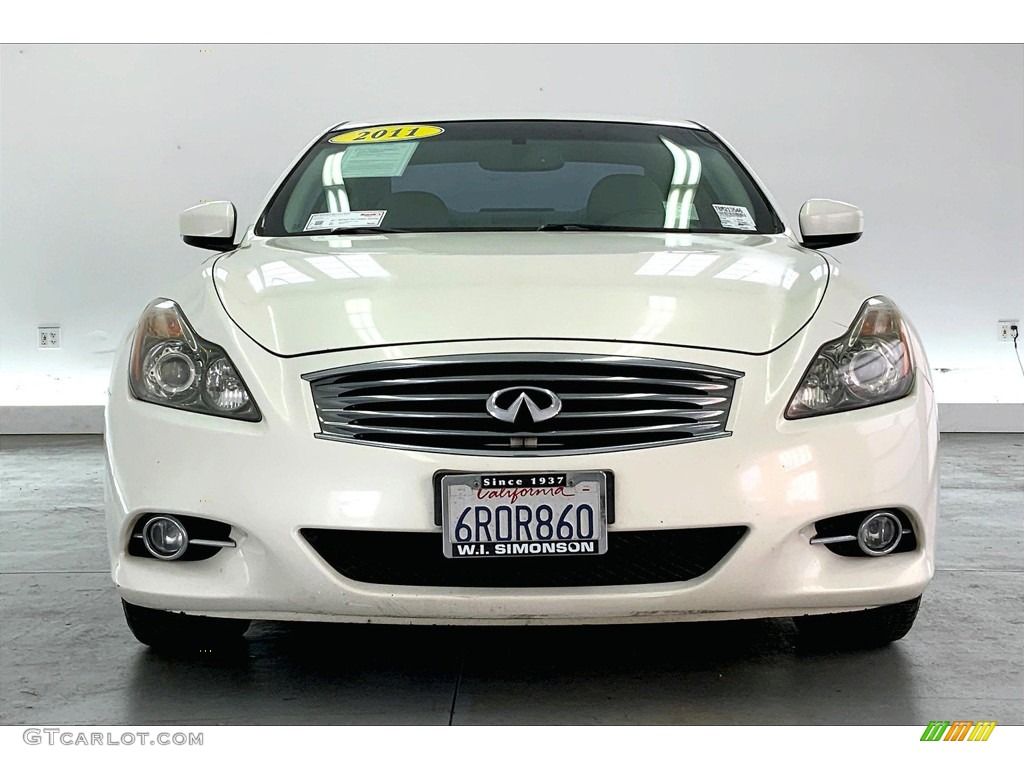 2011 G 37 Journey Coupe - Moonlight White / Stone photo #2