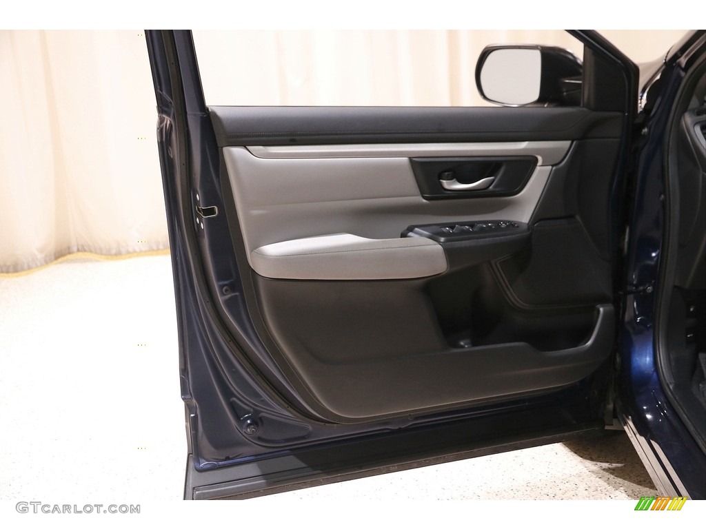 2017 CR-V LX - Obsidian Blue Pearl / Gray photo #4