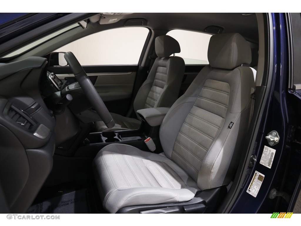 2017 CR-V LX - Obsidian Blue Pearl / Gray photo #5