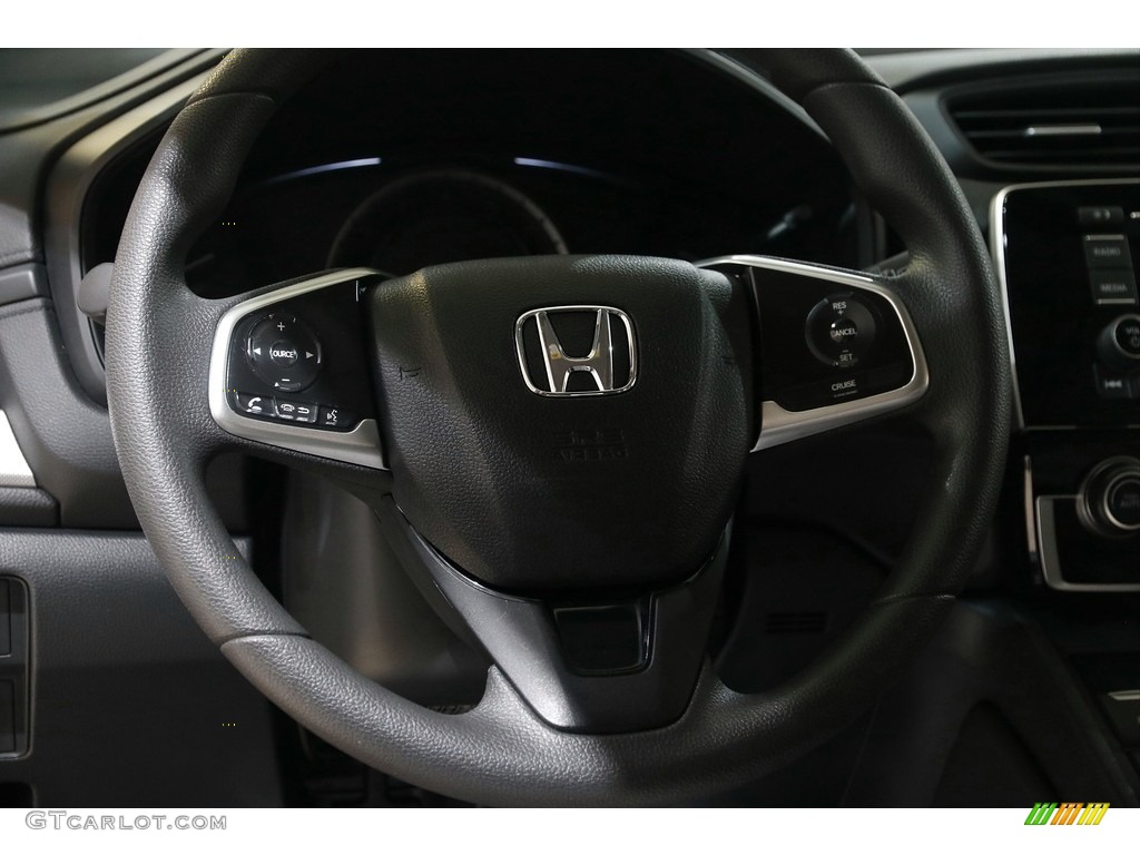 2017 CR-V LX - Obsidian Blue Pearl / Gray photo #7