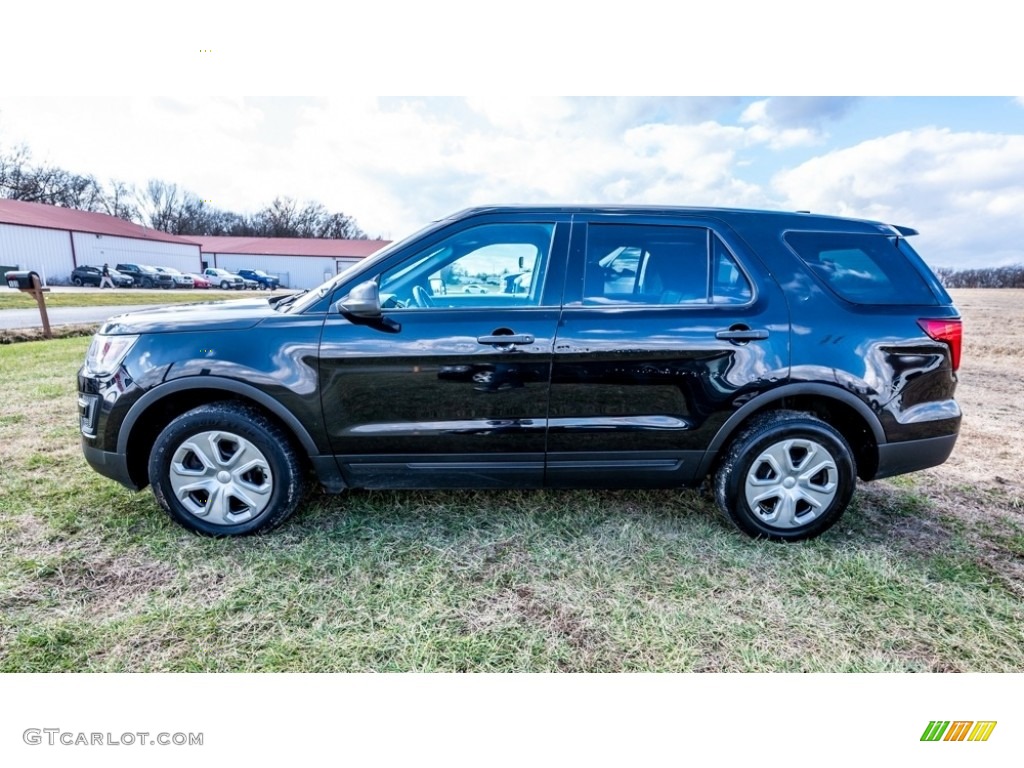 Shadow Black 2017 Ford Explorer Police Interceptor AWD Exterior Photo #145243350