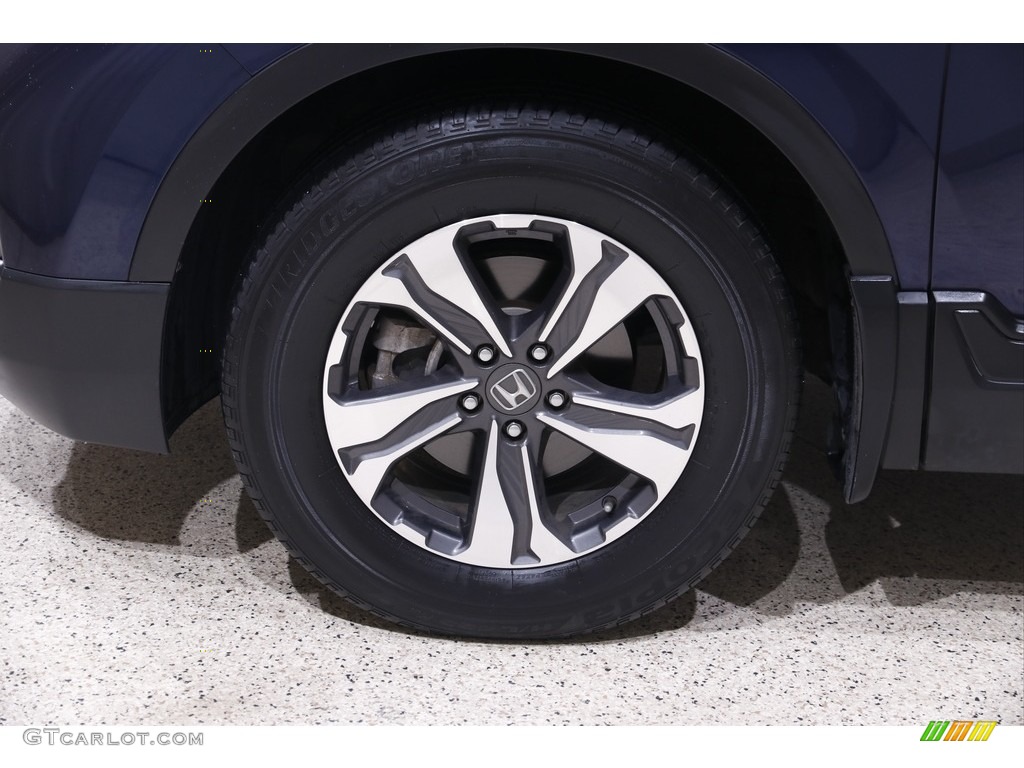 2017 CR-V LX - Obsidian Blue Pearl / Gray photo #20