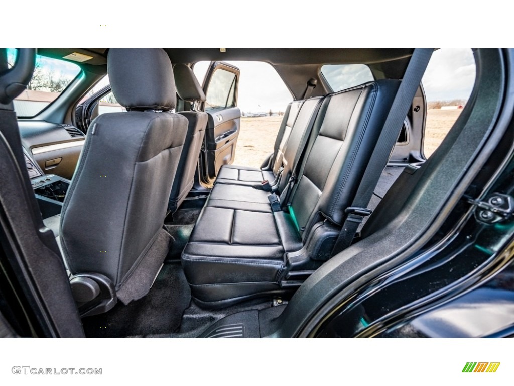 Ebony Black Interior 2017 Ford Explorer Police Interceptor AWD Photo #145243680