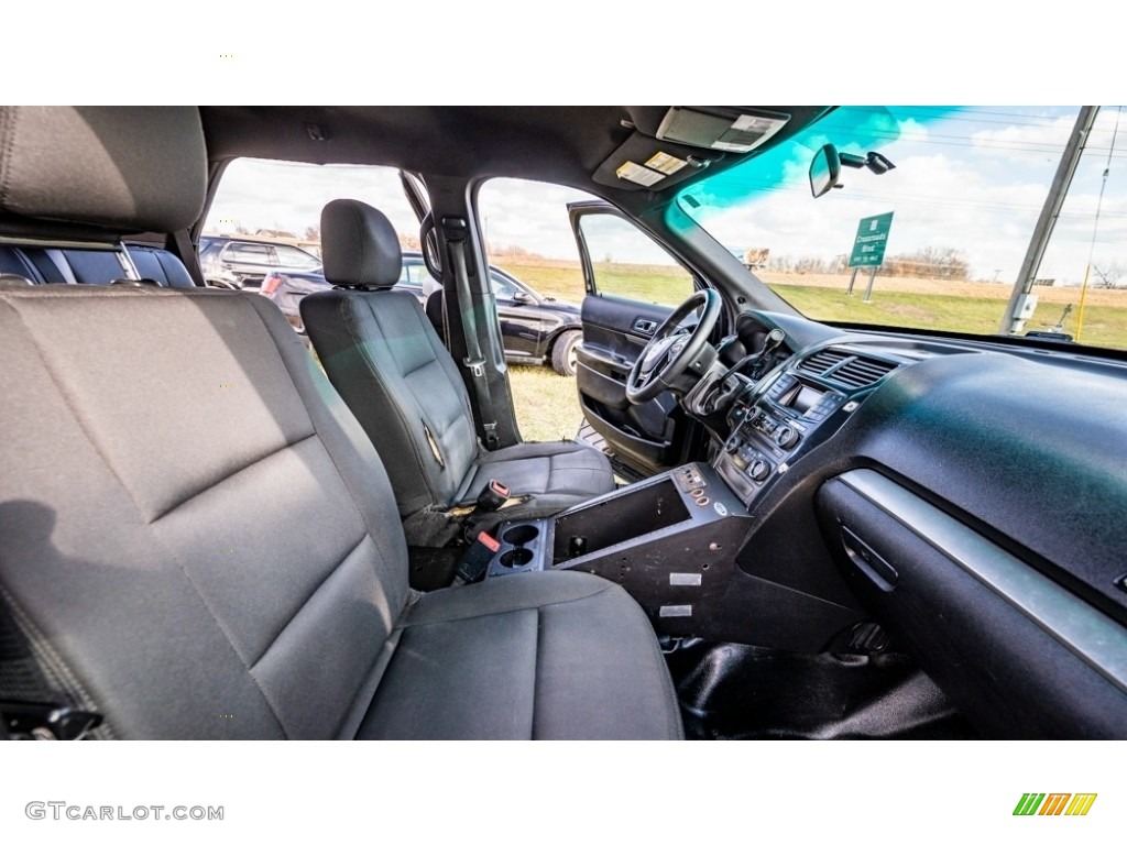 Ebony Black Interior 2017 Ford Explorer Police Interceptor AWD Photo #145243801