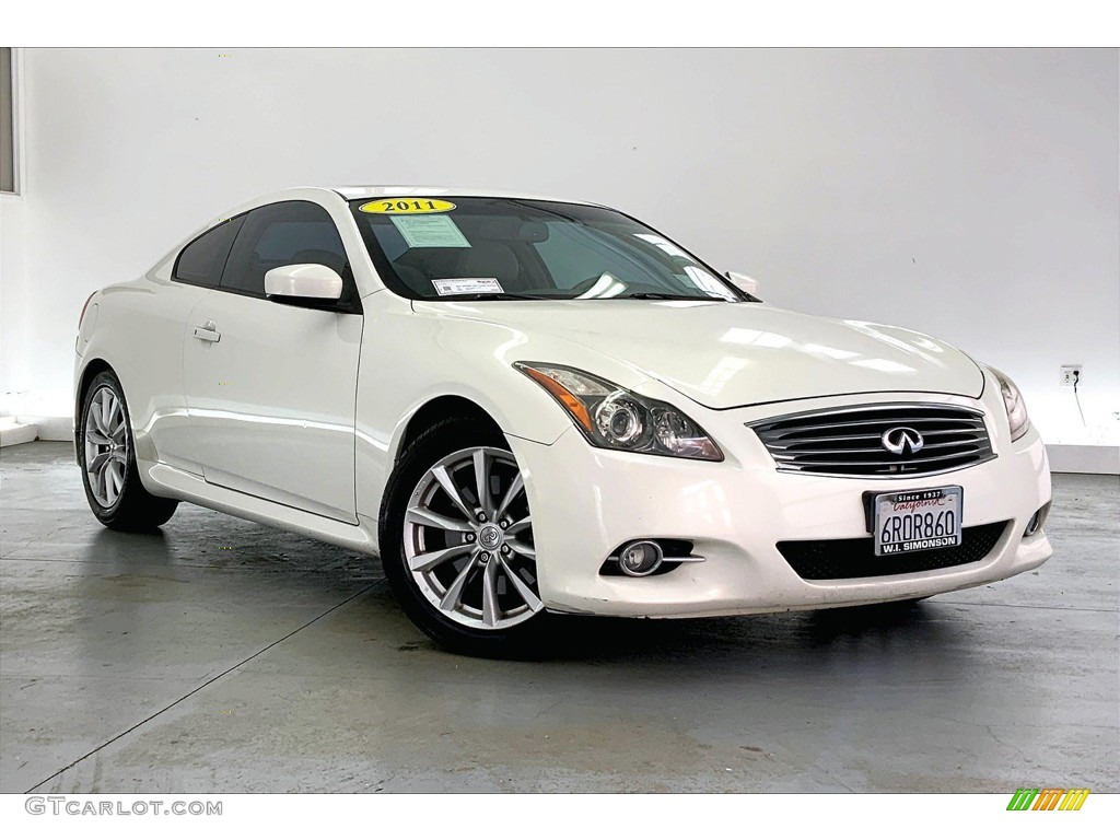 2011 G 37 Journey Coupe - Moonlight White / Stone photo #34